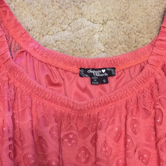 3/$20 🌺 beautiful lace coral dress - Picture 5 of 5